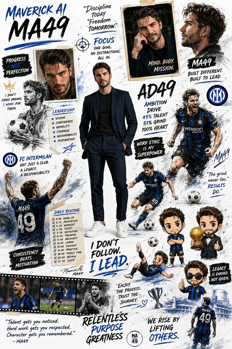 Motivational Sports Scrapbook Collage