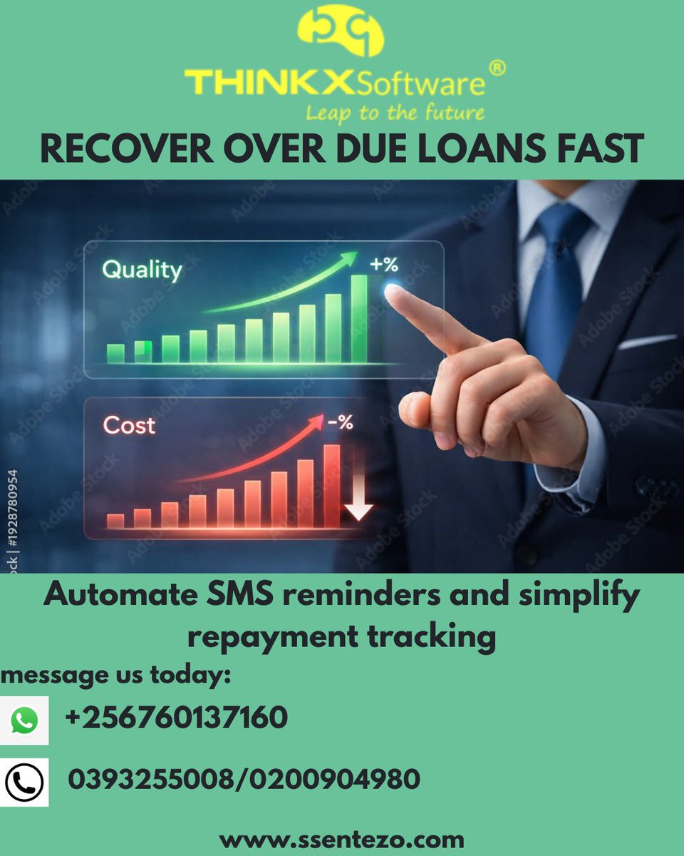 thinkxsoftware's tweet photo. Your financial partner is one step away. With Ssentezo money matters become easier. Faster.  Stress free #ssentezo #ugandabusiness tap on the link to get started 👉 https://t.co/GcC5Ve21gi https://t.co/ZGPbWeEpi6