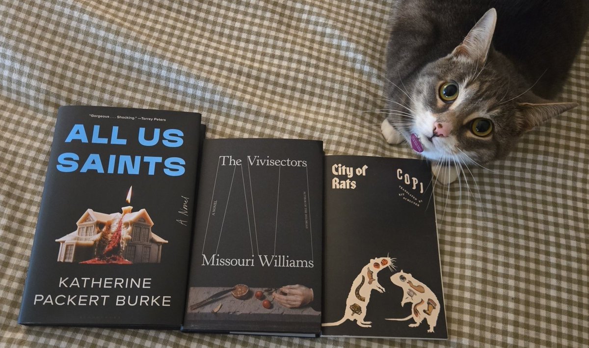 ZIssenberg's tweet photo. My new novels for summer have arrived! Many thanks to @chariscircle for always being the best local book hub.

I'm excited to read all three books through the summer rains with Moshi at my side, or abroad at some cafe with a morning treat. You should check each author out now! https://t.co/VpBWZKsLpM
