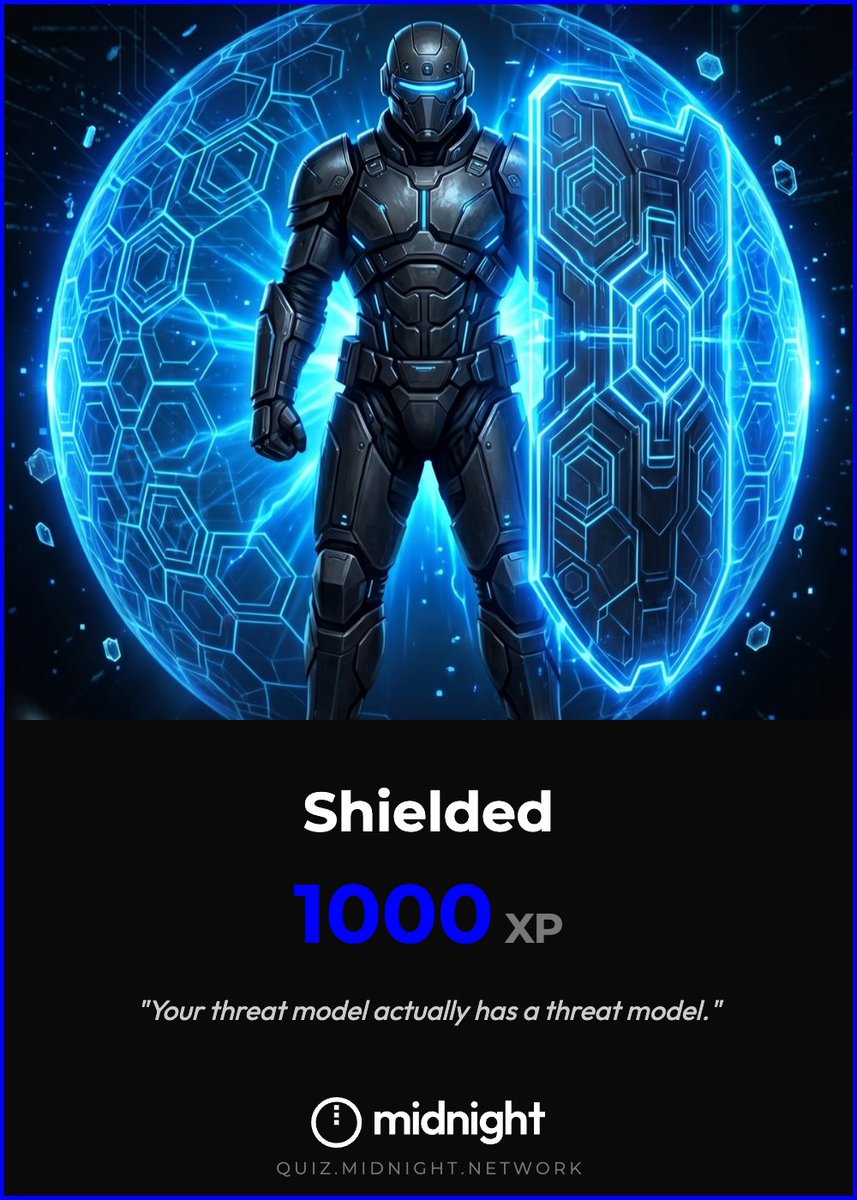 MakasiMechack's tweet photo. Shielded is what @MidnightNtwrk  calls its mainnet for a reason. I earned the name. That's really crazyy, I love it 😀

@sabrinaliuuuu @evarodriguez_m