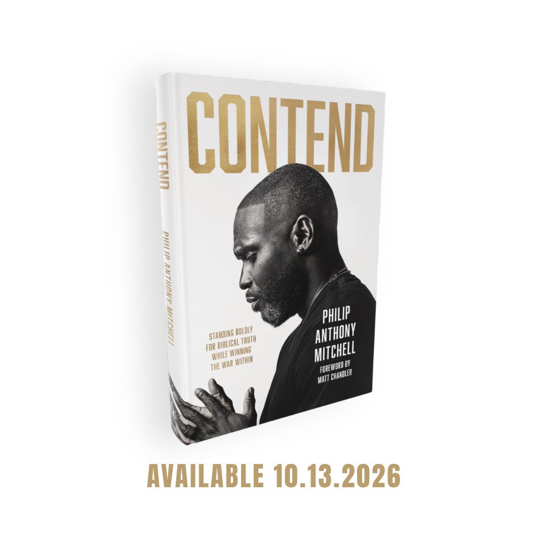 PhilipAMitchell's tweet photo. I’ve waited 22 years for God to sovereignly open this door…

And I believe He has opened this door now because the times demand it and the need for the message is urgent——CONTEND, my first book, will be released on 10.13.26.

This is not the hour for passive Christianity. This is the hour to contend for the Faith around you and inside you——for TIME IS RUNNING OUT. 

Discern the moment. Hear the call. May the Lord inspire you through the pages of this book. 

PRE-ORDERS, exclusive EMAIL content, and the behind-the-scenes walk to release day are all available now at https://t.co/rSwOxaM8be 

Link in bio 

Please remember me in prayer.  
Your support is deeply 
appreciated. Bless you, all. Tears. 

#2819Church
#ContendBook 
#TimeIsRunningOut