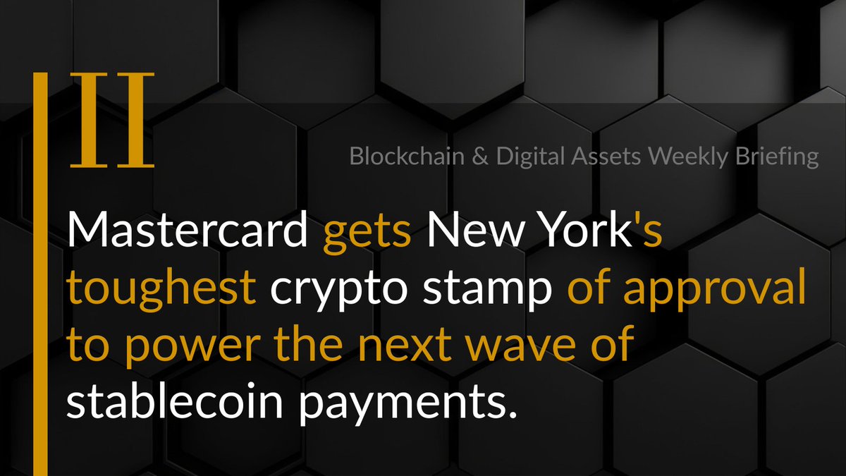 wheatstones_'s tweet photo. The Weekly Briefing 🗞️

Georgia partners with @tether on a digital currency, @Mastercard wins New York approval for stablecoins, @CashApp launches USDC access, Wall Street expands into institutional DeFi, and @RobinhoodApp opens trading to AI agents.

Let's dive in 👇 https://t.co/fMCkCjadoM