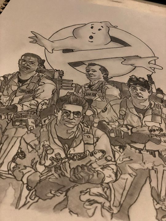 peepeey's tweet photo. Art of the Day! "The Ghostbusters". Buy at: https://t.co/XOcjhgfjRt https://t.co/uSurgkAgam