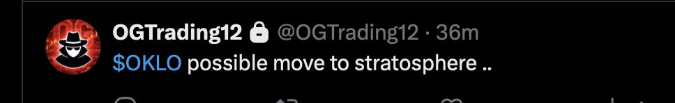 OptionsSPY's tweet photo. Okay giving freebie here ,... I am long and strong $OKLO .. Manage your own risk https://t.co/hvMts0diXG