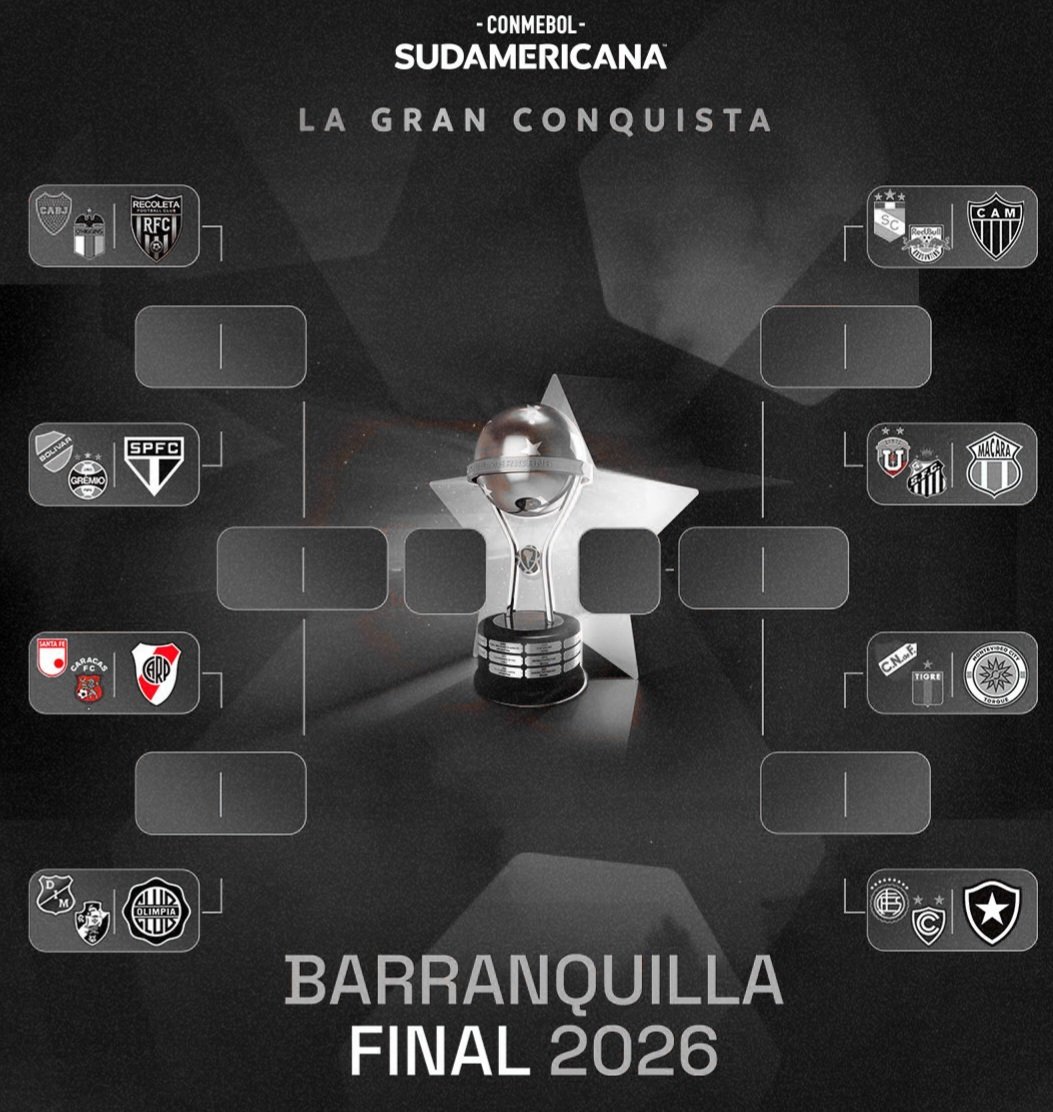 cariverplatecom's tweet photo. RIVER PLATE | SUDAMERICANA
El rival en Octavos saldrá del enfrentamiento entre los colombianos Independiente Santa Fe y Caracas FC.
La ida será en dicho país en la semana del 11/8. La vuelta en la semana del 18/8 en el Monumental. https://t.co/ZffO7Ae5H1