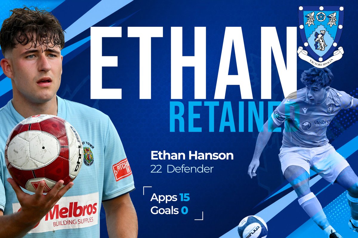 RugbyTown_FC's tweet photo. ✅ RETAINED | Ethan Hanson

After making a promising start to life at Butlin Rd following his arrival from @StourportSwifts last summer, Ethan’s season was cut short by injury in October.

We're hoping to see Ethan back to full fitness for the new season.

#utv @ethanhanson03 https://t.co/DpsUHtxjaH