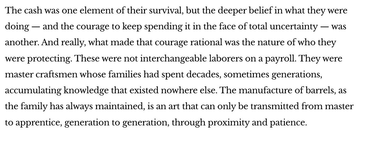 EricMarkowitz's tweet photo. My latest in @bigthink 

The 250-year-old company that survived by refusing to lay people off

https://t.co/l39ev4RlPx https://t.co/FnWKpimuMp