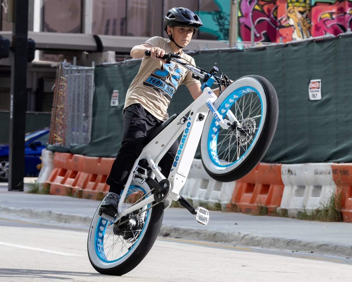sebikes's tweet photo. The Electric Boogaloo is arriving at select authorized SE dealers! ⚡️ @oneway_lilman has a blast cutting it up on this bike, and you will, too! 🔥 #sebikes #sebikeslife #electricboogaloo #ebike https://t.co/GyJbqoMx5T