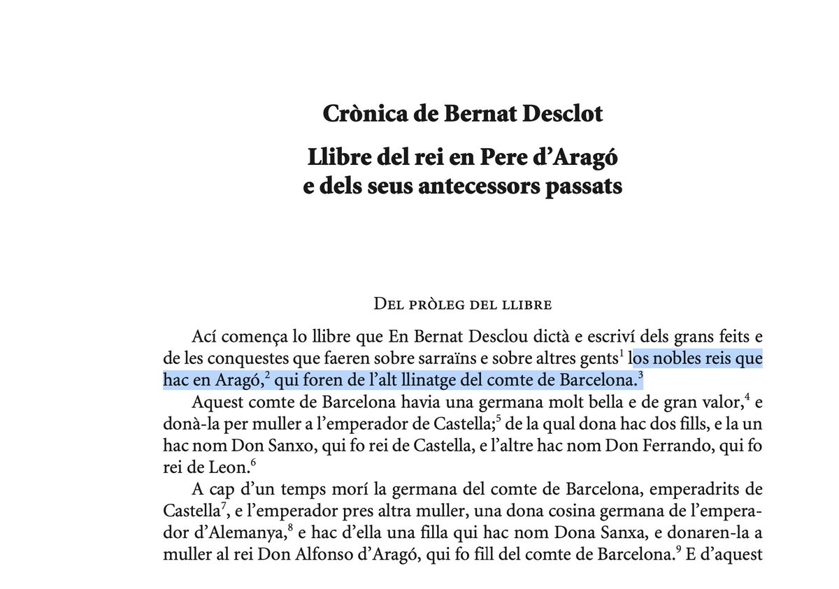 pseudohcc's tweet photo. De fet si parlem d si Catalunya al s. XII era 1 entitat política i jurídica són + importants les lleis dels reis d'Aragó i comtes de Bcn q jo aporto. X cert deies q la senyera era dels reis d'Aragó xq ho diu Desclot, ell també diu que eren de l'alt llinatge del comte de Bcn. https://t.co/VLHIQjIJes