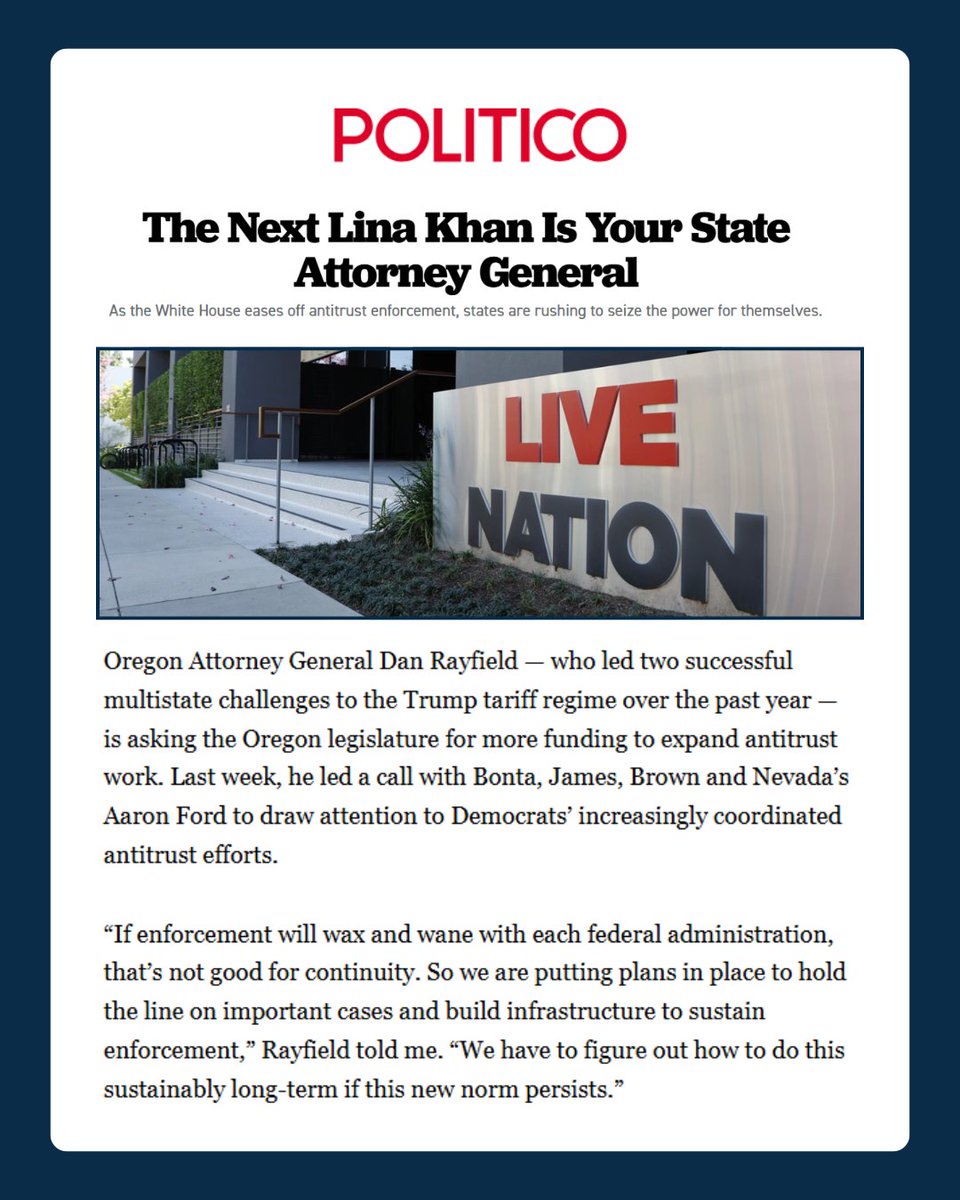Attorney General Dan Rayfield tweet media