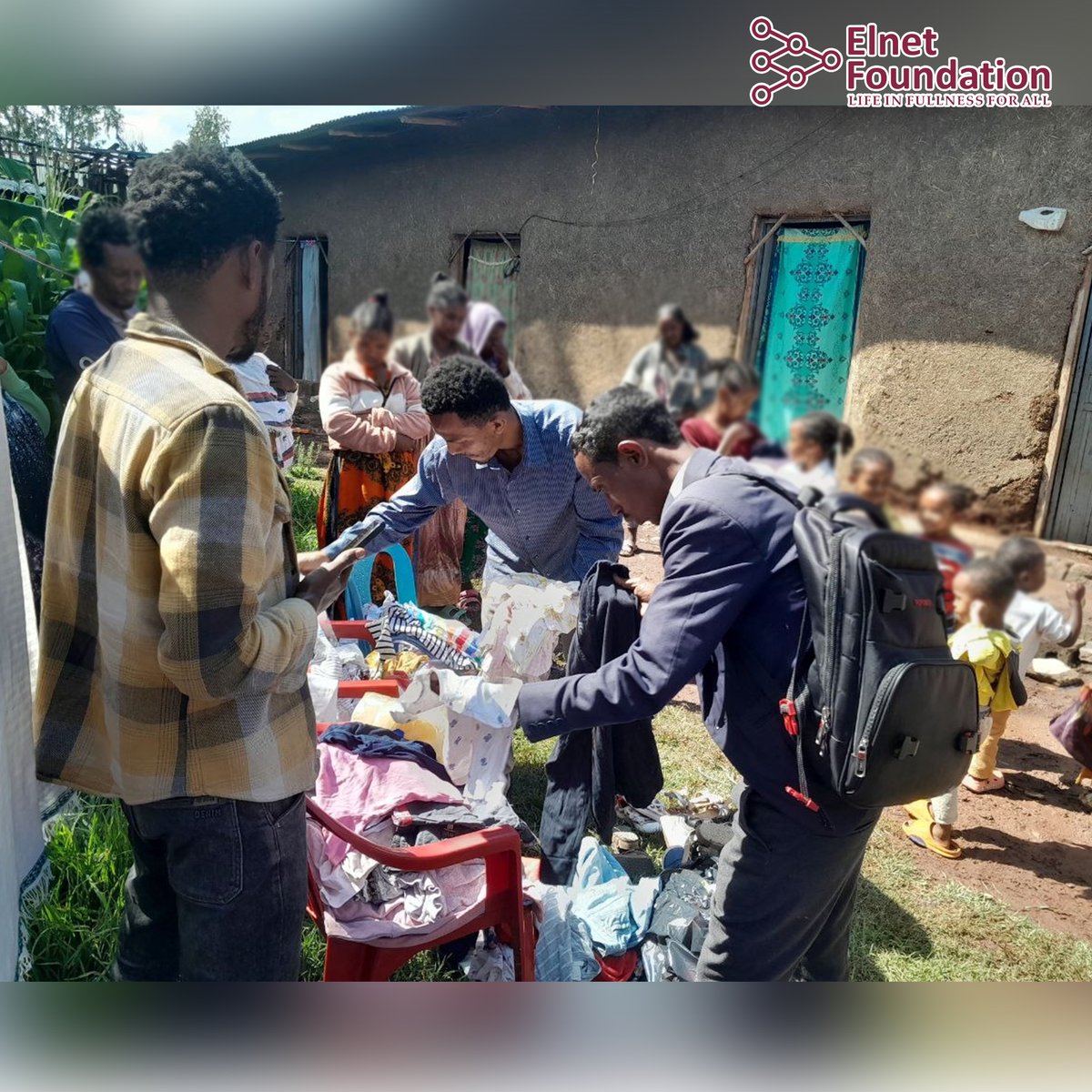 Elnet_F's tweet photo. 👕 Today, Elnet Foundation distributed clothes and shoes to 15 children in need around Abichu area of Gelan Condominium.
Practical support like this helps protect dignity and bring hope. 💛

#ElnetFoundation #ChildWellbeing #CommunitySupport #CompassionInAction https://t.co/cHFTOVVihF