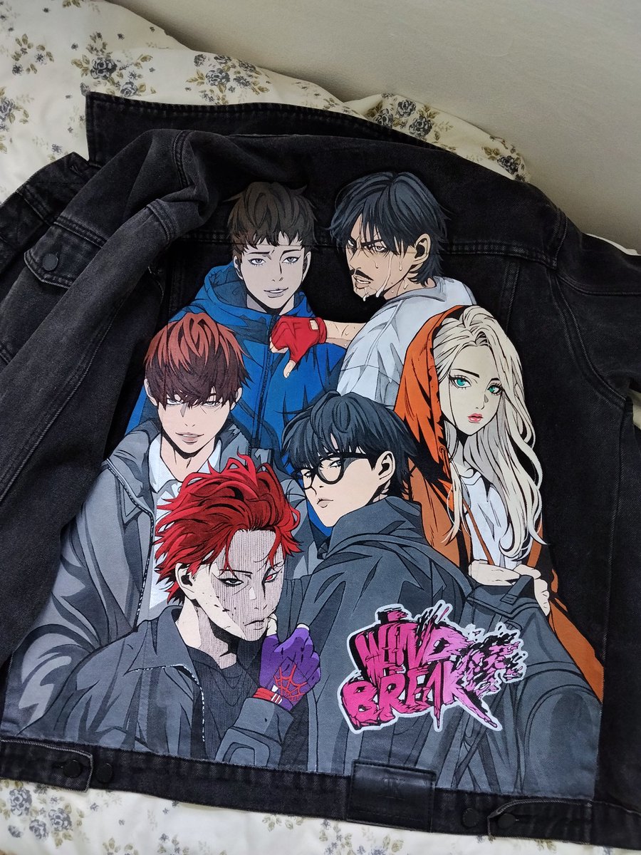 ricochooku's tweet photo. Custom jean jacket inspired by Windbreaker by Jo Yong-seok.

Some stories don’t just pass by - they stay with you.

#Windbreaker #Webtoon https://t.co/Vo00q4nX0X