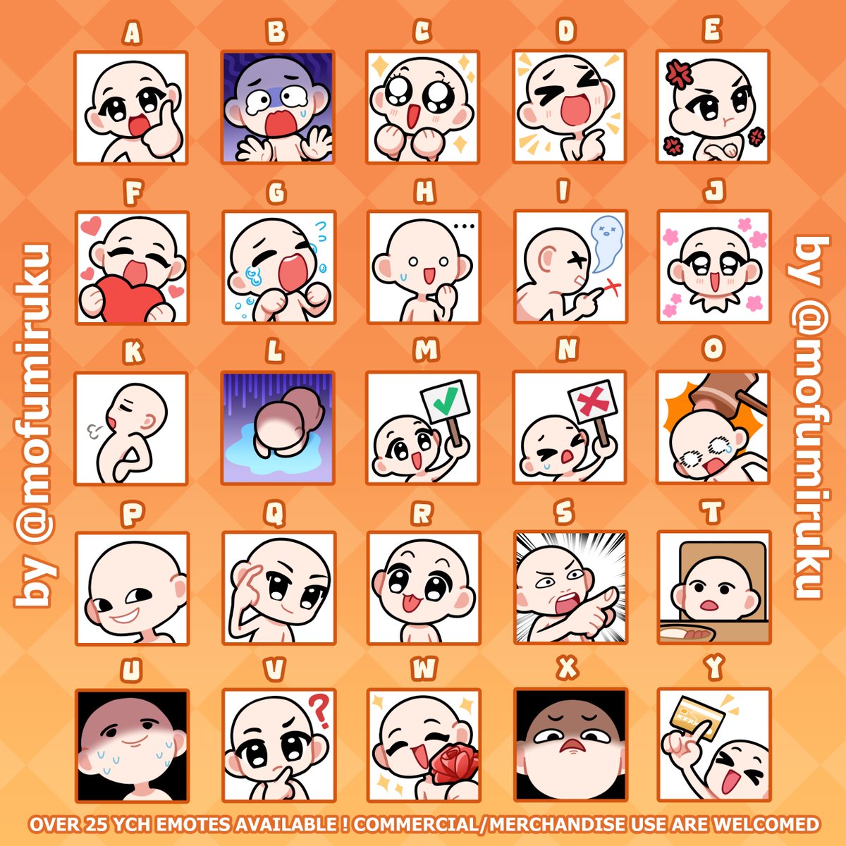 mofumiruku's tweet photo. 🌟OPEN YCH Emotes Pack Commission🌟
For Youtube/Twitch/Discord
Available for Local INA🇮🇩 and International🧡
[For Locals, please DM me if interested because there's a separated order form!]

I just need at least 1 more client to be verified on VGen
(1/2)
#VGenOpen #YCH #Emotes https://t.co/E63FJNageE