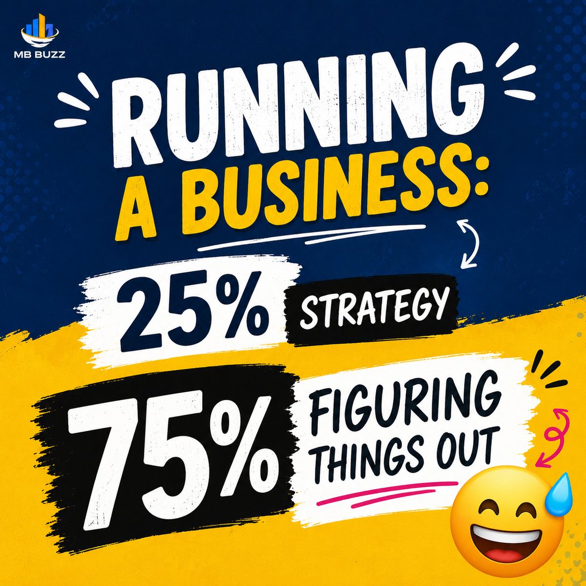 MBBuzzllc's tweet photo. Here's a little business truth:

The most successful business owners aren't the ones who know everything. They're the ones who keep learning, testing, and adapting.

If you're still figuring things out, you're probably doing more right than you think. 👏 https://t.co/SAvfGvTcvz