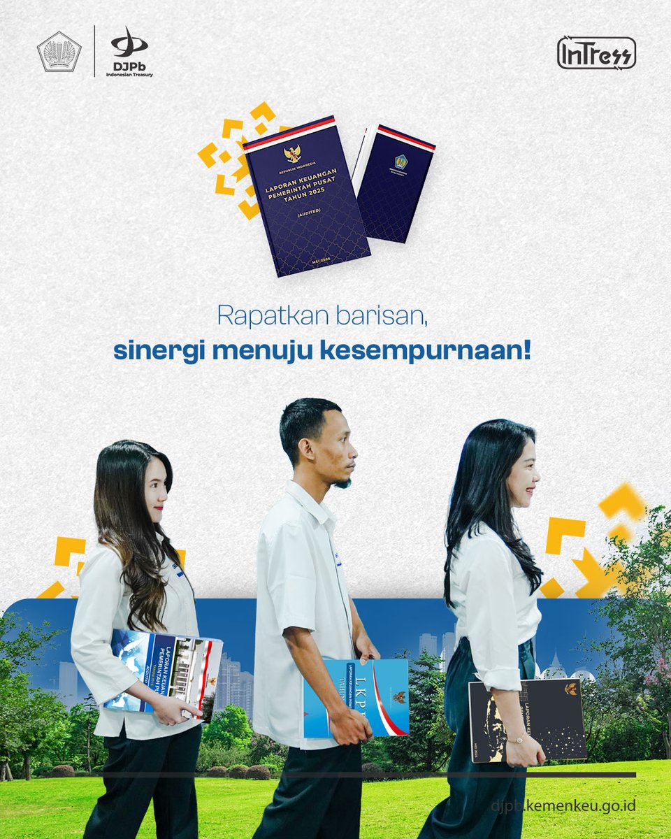 DJPb_Kemenkeu's tweet photo. Exit meeting bukanlah akhir, melainkan awal dari komitmen nyata menjaga opini terbaik atas LKPP.

Dengan disiplin, kolaborasi, dan komitmen, opini terbaik atas LKPP dapat diwujudkan sebagai simbol akuntabilitas pengelolaan keuangan negara🇮🇩💪

#APBNKiTa #MenujuWTP #GoodGovernance https://t.co/xEUmMXtteY