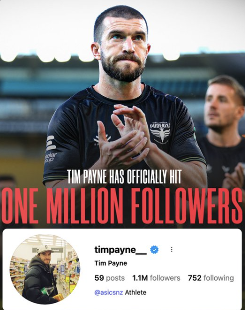 futbolnz's tweet photo. OJo a la historia de Tim Payne

El lateral era el jugador con menos seguidores en Instagram y un influencer argentino le ha querido hacer famoso

Pues lo ha logrado, ya que ha llegado al millón de seguidores en esa red social y ahora media argentina apoya al lateral derecho kiwi https://t.co/TdyyI9gIlF