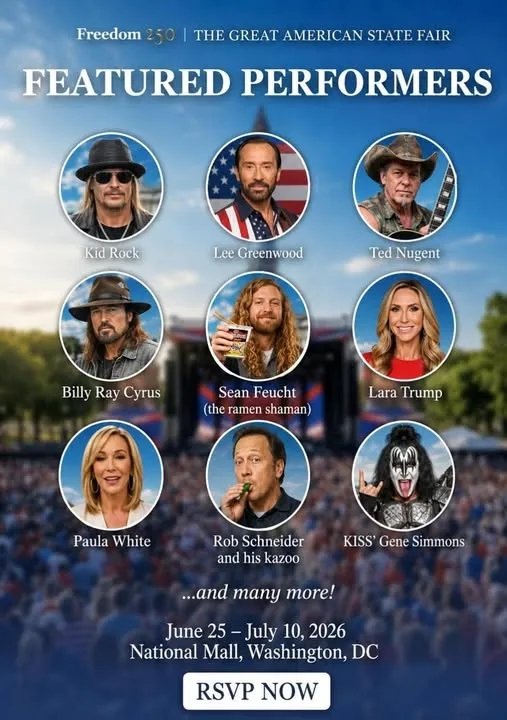 FlyLamosca's tweet photo. BREAKING: Updated performer list for the Great American State Fair! https://t.co/IkO57vVvpd