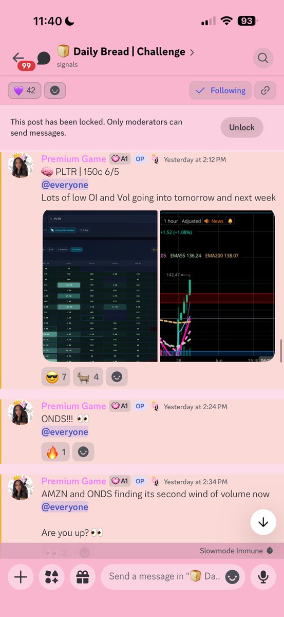 AllAroundA1's tweet photo. PLTR has lots of volume going into next week @GEXsniper 👀 

Up 541% overnight 🫶🏽💕🤸🏽‍♀️ https://t.co/eJk1k0Wwd1