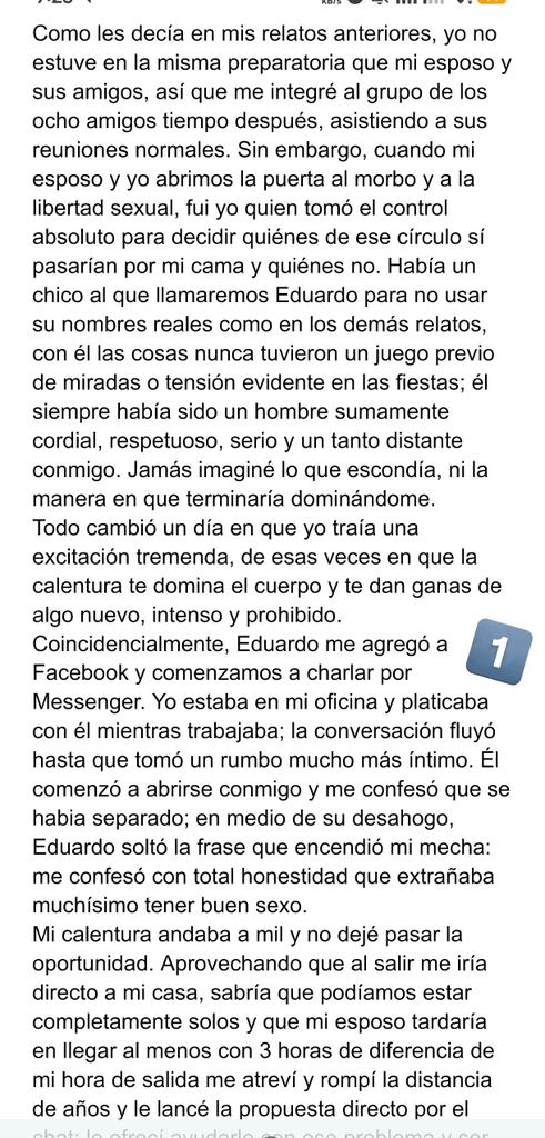 RelatosedgarS's tweet photo. Relato número 341 
✨ Eduardo me domina✨ 
Relato de @Ivette_Vxn 
Con este cerramos la saga donde Ivette nos cuenta como abrió su puerta al morbo y decide tener sexo con amigos de su esposo, estos relatos están deliciosos leanlos todos. https://t.co/gY8ex7pQky