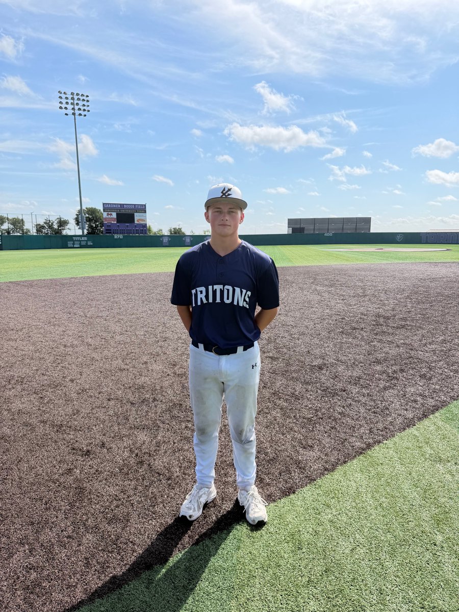 FiveToolSTX's tweet photo. F: Tritons Hinds Gold 15,
Texas Splitters 16U 0
PoG: @jacksonjobe2029 2-3, 2B, 3B, 5 RBI
Pitcher: Jaden Mosier 2.1IP, 3K, 0 ER
Hitter: @noahmraymond 2-3, HR, 3 RBI https://t.co/Fb3JolkEND