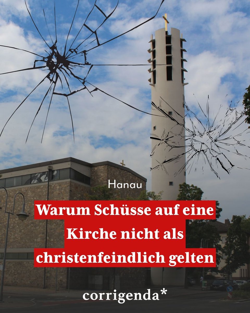 Corrigenda_'s tweet photo. 🧐 Obwohl eine Kirche angegriffen wurde, zumal am Sonntag während der Heiligen Messe, und es einen Verletzten gab, geht die Tat nicht als christenfeindlich in die Statistik ein. Das bestätigten gegenüber Corrigenda sowohl das Landeskriminalamt (LKA) als auch das Polizeipräsidium Südosthessen, die dafür zuständig sind, die Tat zu bewerten und gegebenenfalls an das BKA zu melden.

✍️ Der Bericht von @DanielHolfelder