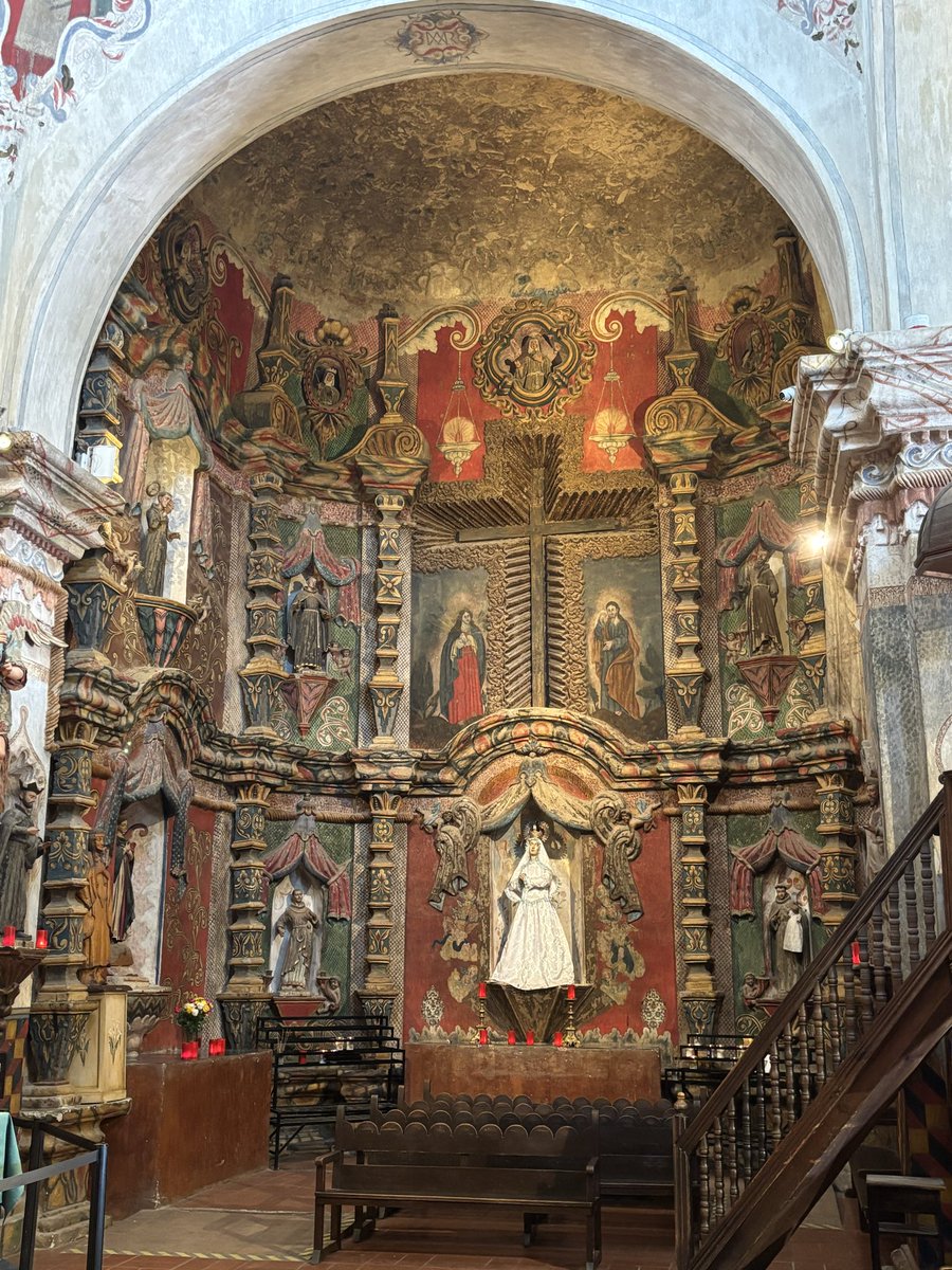 rmejag's tweet photo. @1000HolyPlaces I was just there on Tuesday.  What is even more remarkable is that this was built and designed in 1700’s in the desert frontiers of what was colonial New Spain (now Tucson, AZ) so far from any cities of the day to support it’s construction https://t.co/YbAP7rJQoX