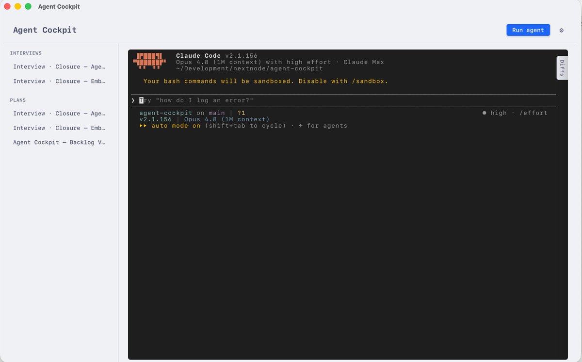 dev_au_bonnet's tweet photo. Got libghostty running inside Tauri with Claude Code wired in.

Took @mitchellh's libghostty api and @coderhq's ghostty web port to glue it together, and it actually feels native, no Electron tax, no terminal lag. https://t.co/U93h13lnpD