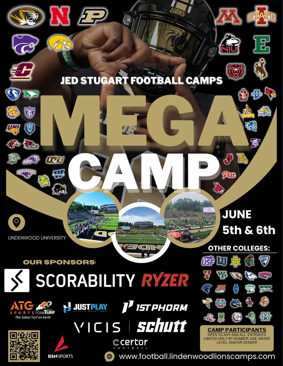 LindenwoodFB's tweet photo. 🚨 Final Call 🚨

This is your last chance to Pre-Register for the Mega Camp. We will close registration after the weekend. We will be taking walk-up campers for each session except session 1. 

Register Here: https://t.co/rEJSpsMlAr https://t.co/6p6awHHXgE