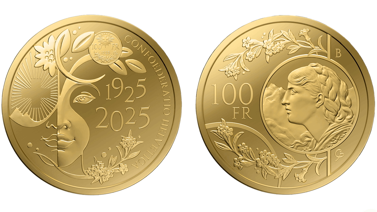 DGLD_Official's tweet photo. A token will never beat this.

Beautiful, physical, creative design and 100 years of history.

The Swissmint 100 Years 100-Franc Vreneli coin has been nominated in the Best Gold Coin category for the 2026 Coin of the Year (COTY) Awards.

Basically the Hall of Fame of numismatics.

Designed by the talented Chiara Principe in collaboration with Swissmint and @MKSPAMP.

One day, soon, we'll have our very own commemorative coin too.