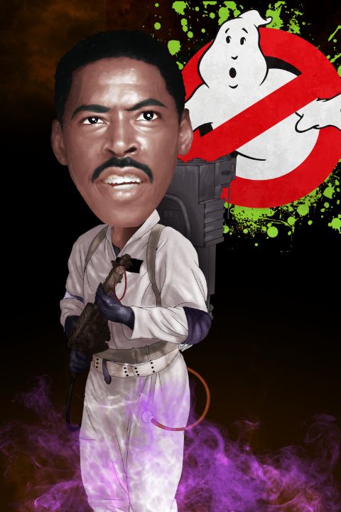 rivermiker's tweet photo. Art of the Day! "Ghostbuster Winston Zeddemore". Buy at: https://t.co/QpRdrmb3aE https://t.co/KCD4ZTT9iy