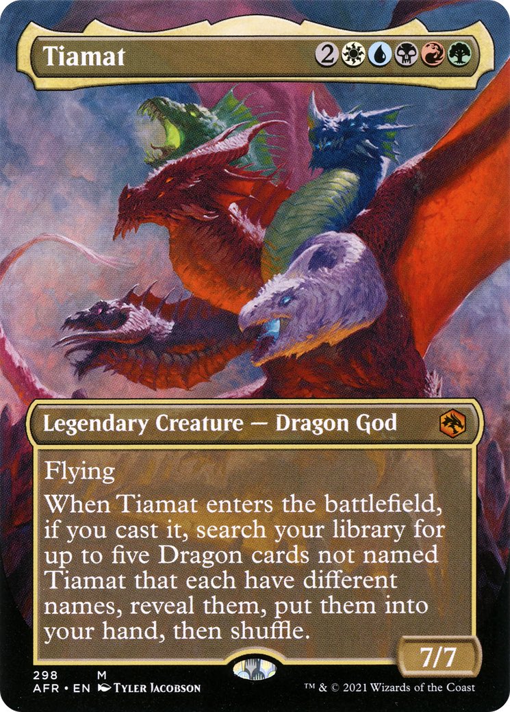 QuintusScriptor's tweet photo. I’m still on hiatus. Since I’ve been on that hiatus I have become obsessed with MTG. Might become an MTG vtuber on my return. 

All thanks to the Dragon Goddess herself Tiamat. https://t.co/u7jPAhzWhR