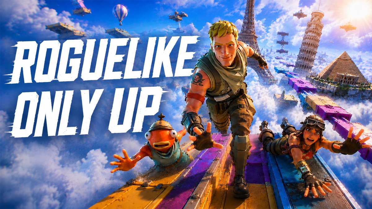Jalf_Map's tweet photo. 🚨 ONLY UP ROGUELIKE EST EN LIGNE 🚨

⬆️ +1000 Meters to climb
🌎 Crossing different countries
⚔️ Face guardians who will do anything to make you fall
🔥 Each Ascent is a new adventure

Code : 2742-7824-4182

@FNCreate @fortnite #OnlyUp #Roguelike @alexbaileync @Flak https://t.co/KbK2STkLaW