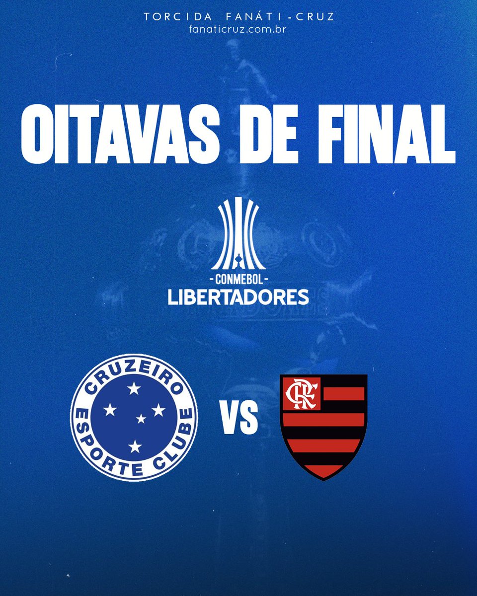TFCFanatiCruz's tweet photo. ADVERSÁRIO DEFINIDO!

Nas oitavas de final da Libertadores enfrentaremos o Flamengo. Nós queremos a taça!

TFC - A TORCIDA QUE MAIS CANTA NO BRASIL

#tfc #barrabrava #fechadocomocruzeiro #cruzeiro https://t.co/WSJjtmTXPS