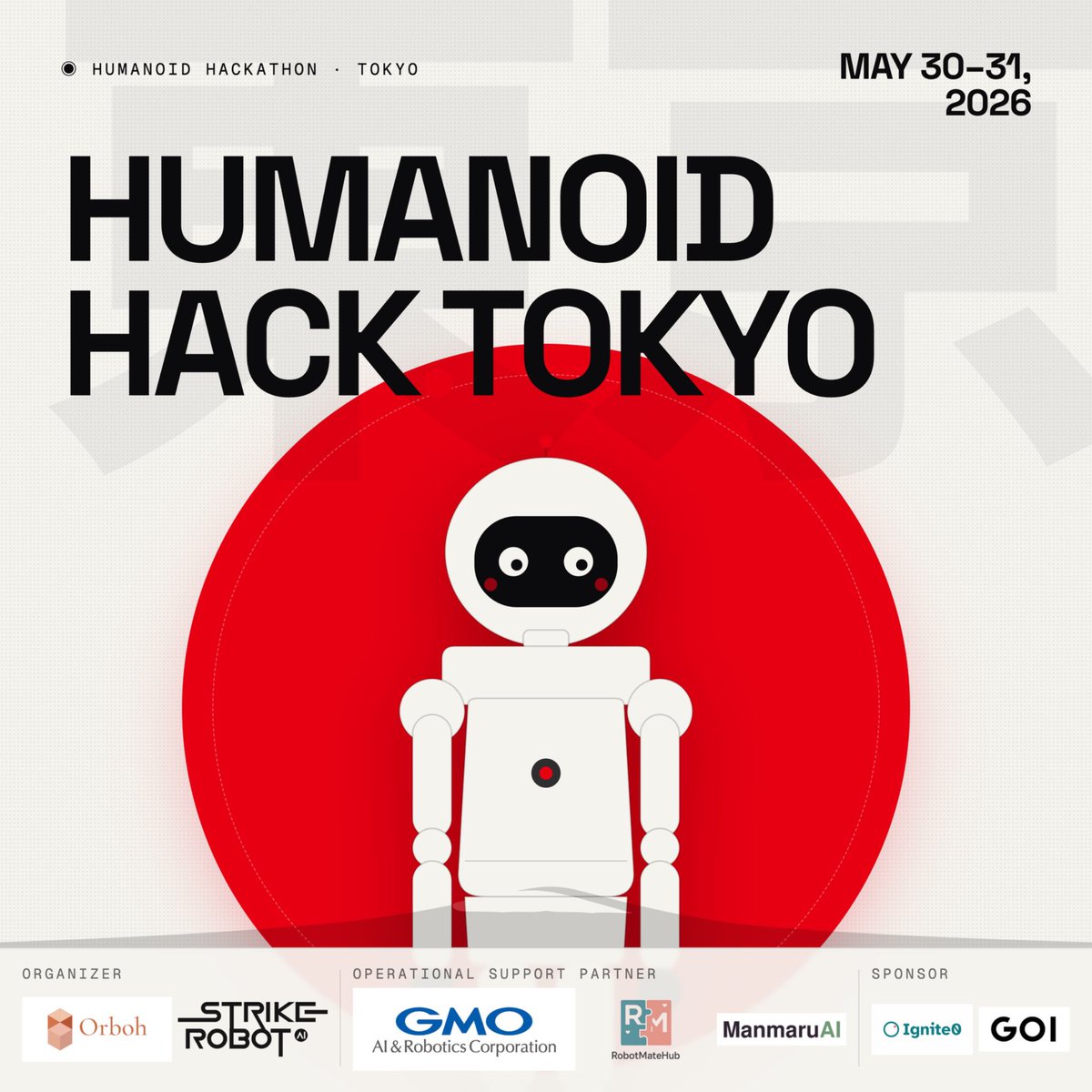 BlackAIOfficial's tweet photo. HUMANOID HACK TOKYOに参加します！
5/31(日)14:30以降は対外的にオープンしますので、ヒューマノイドロボットにご関心のある方はぜひご覧に来てください！
当日、BlackAIチームは Unitree G1 を用いて、人間と協調しながら餅つきを行うデモパフォーマンスを披露予定です🍚🔨 https://t.co/e4uCWaFlzF
