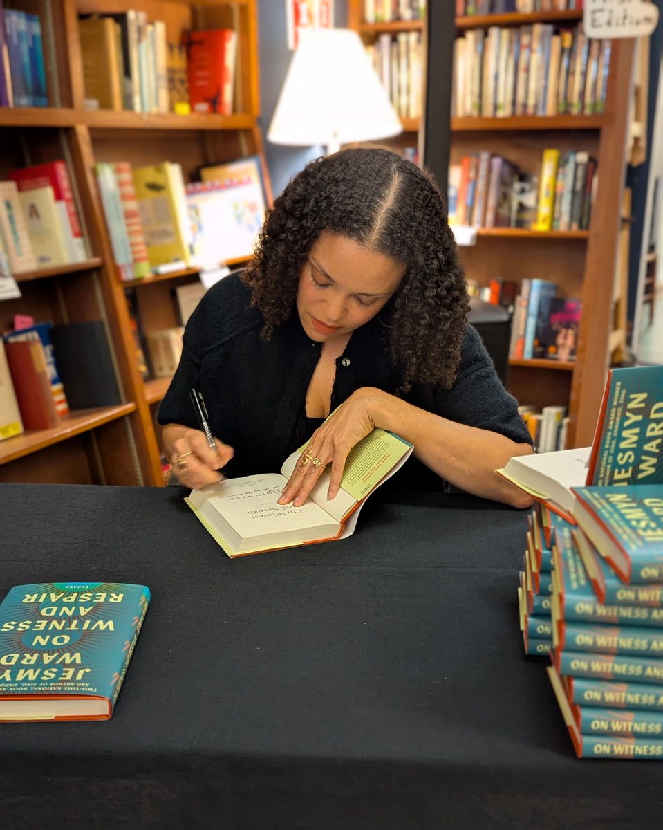 SquareBooks's tweet photo. Thank you to all who joined us this week for Jesmyn Ward! In case you  missed it, signed copies of On Witness and Respair are available in store or online at https://t.co/46bC8oy4Dg.  You can watch the event on YouTube at the link below (please subscribe!)
https://t.co/Lz6dcOBDYs https://t.co/GwglYmbNdH