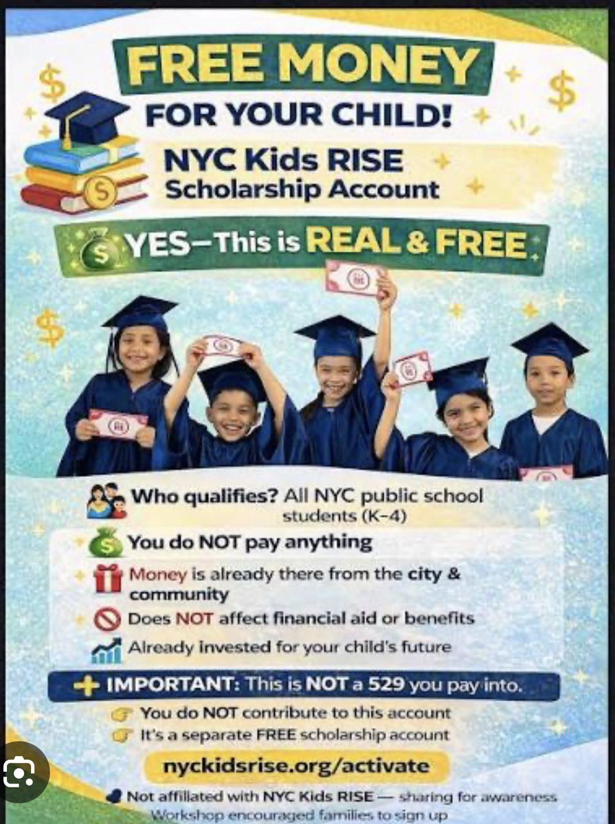 D26Team's tweet photo. Celebrating #529Day in District 26! Today is a great reminder of the importance of planning for our children’s futures. Through NYC Kids RISE Save for College, we are helping families build early college and career dreams, one student at a time. https://t.co/Jt91hEOH2q