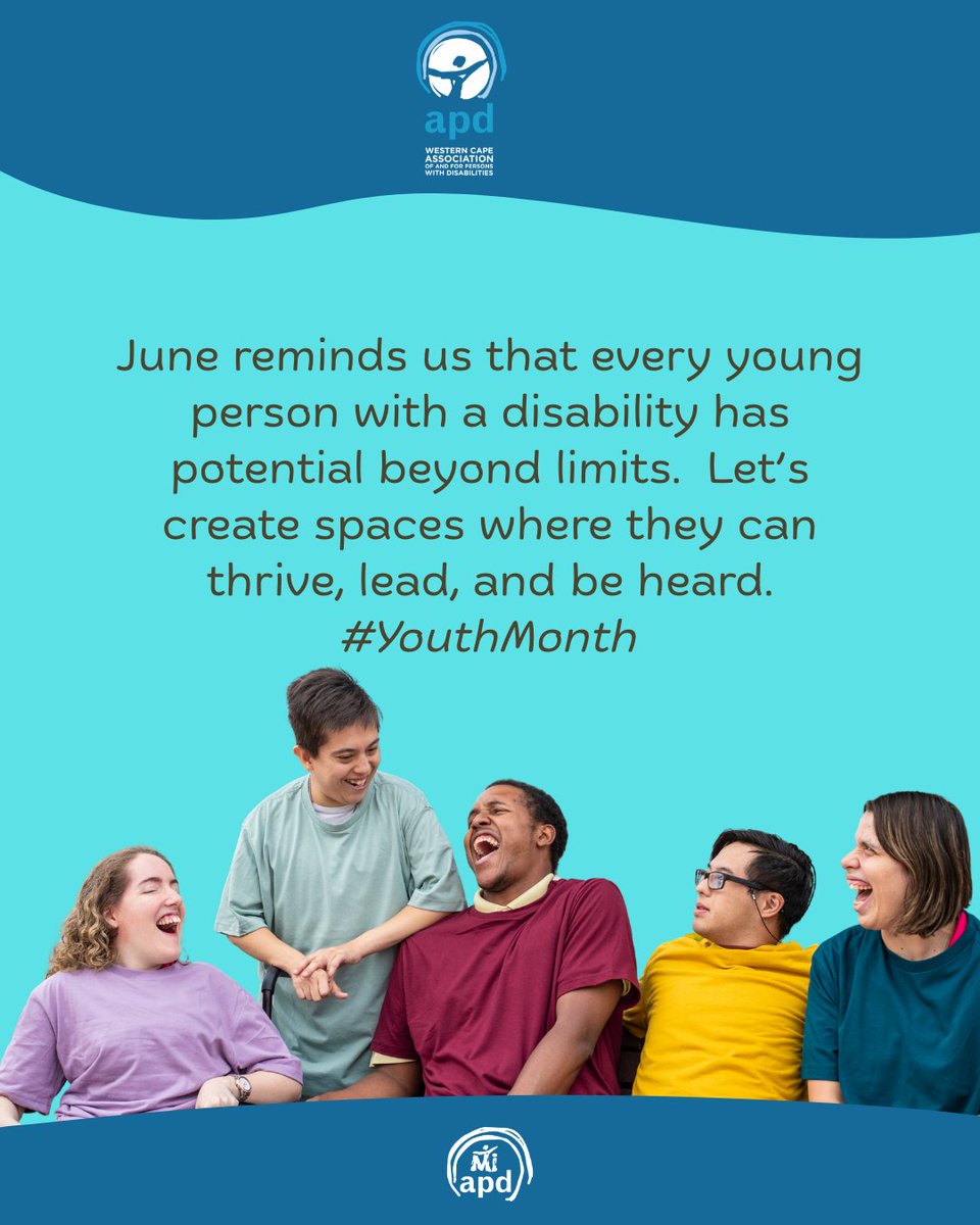 WC_APD's tweet photo. No waiting. No shrinking. No holding back. This June, young people with disabilities are showing up fully &amp; refusing to be edited out of spaces they belong in. Not asking. Not waiting. Just moving. 16 June hits different when inclusion is real. https://t.co/j3gT1f63nO https://t.co/oKEqNQHEUT