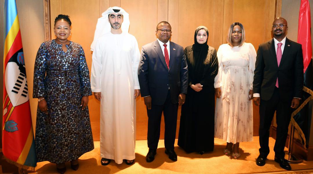 EBISRADIO's tweet photo. Ministers Manqoba Khumalo (Commerce, Industry &amp; Trade), Princess Lindiwe (Home Affairs) and Pholile Shakantu (Foreign Affairs) have met company executives from the UAE who are in the mining, energy and petroleum sectors to discuss investment opportunities. https://t.co/bGOlHEWJnJ