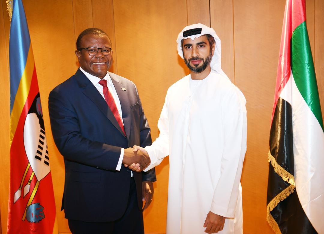 EBISRADIO's tweet photo. Ministers Manqoba Khumalo (Commerce, Industry &amp; Trade), Princess Lindiwe (Home Affairs) and Pholile Shakantu (Foreign Affairs) have met company executives from the UAE who are in the mining, energy and petroleum sectors to discuss investment opportunities. https://t.co/bGOlHEWJnJ