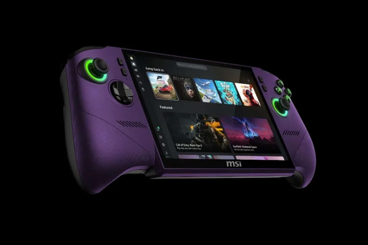 Q8Pro's tweet photo. شركة MSI
تعلن عن جهاز Claw 8 EX AI Plus

مواصفات :

​الشاشة: شاشة لمس بحجم 8 بوصات، بدقة عرض 1080p (FHD)، ومعدل تحديث يصل إلى 120 هرتز لضمان سلاسة الألعاب.

​المعالج (CPU): معالج من الجيل الجديد "Intel Panther Lake".

​معالج الرسومات (GPU): شريحة رسوميات قوية من نوع Intel Arc G3 Extreme (والتي تشير التسريبات إلى أنها تتضمن 12 نواة من معمارية Xe3 الجديدة).

​الذاكرة العشوائية (RAM): 32 جيجابايت لتعدد مهام ممتاز وأداء قوي في الألعاب الثقيلة.

​سعة التخزين: ذاكرة SSD بسعة 1 تيرابايت.

​البطارية: بطارية ضخمة بسعة 80 واط/ساعة (80 Wh) مصممة لتوفير فترات لعب أطول مقارنة بالأجيال السابقة.
​نظام التشغيل: يعمل بنظام ويندوز 11.

​التصميم والألوان: يأتي الجهاز بتصميم مدمج ومريح لليد، وظهرت النسخة المسربة بلون بنفسجي مميز يُطلق عليه اسم "Void Purple".
​السعر المتوقع: تشير التسريبات إلى أن سعره قد يبلغ حوالي 1,599 يورو.