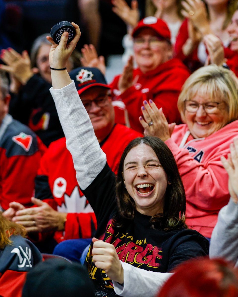 PWHL_Ottawa's tweet photo. Ottawa, we never have enough words to thank you for your support all season long. ❤️ 

Although the season didn't end the way we had all hoped, your support until the final buzzer never wavered. We saw you, we heard you, and we felt so lucky to play in front of you. All playoffs long you gave us a full arena to play for, and now the top three PWHL playoff attendances of all time belong to the Ottawa Charge. We can't emphasize enough that we have the BEST FANS in the world 🫶