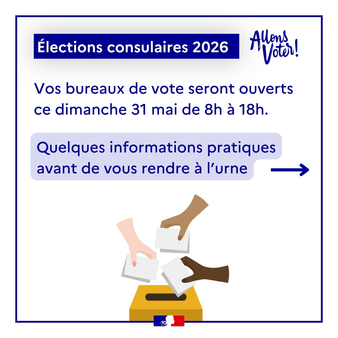 CGFAmsterdam's tweet photo. ℹ️ Quelques informations pratiques pour les élections consulaires du 31 mai 2026. https://t.co/YfFg8CBoXy