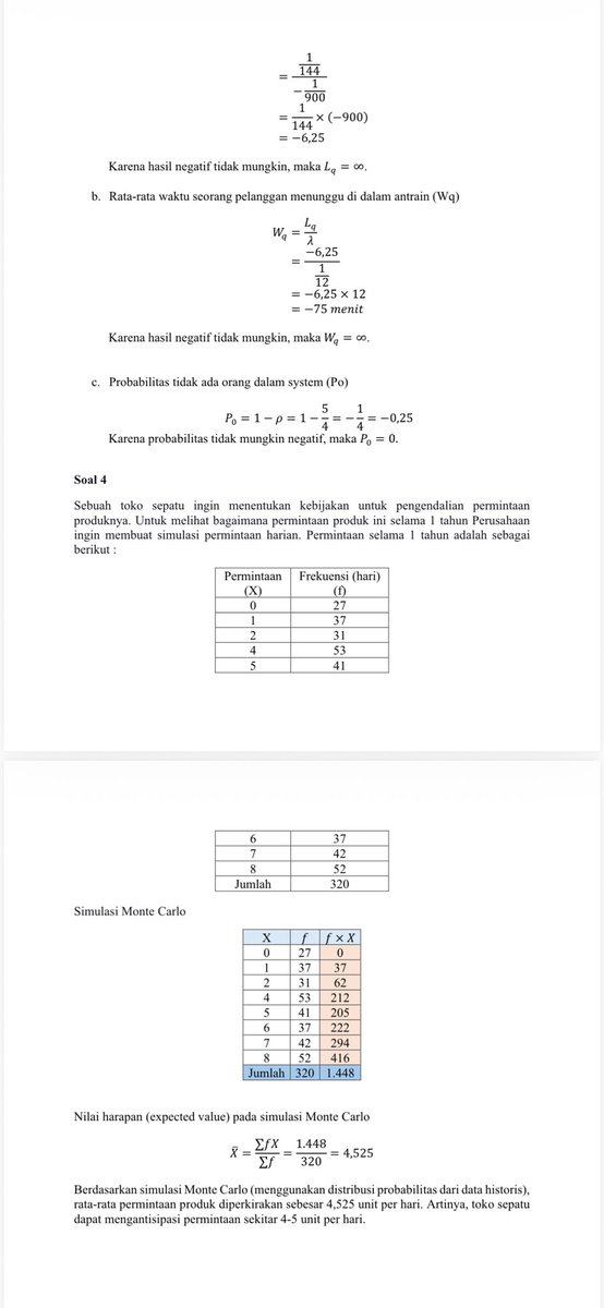 Bettyrangelll's tweet photo. Lg pusing kerjain tugas Riset Operasi?

Topik yang sering muncul antara lain forecasting, teori antrian, simulasi Monte Carlo, hingga metode least square untuk peramalan.

Yuk bisa joki tugas di aku 
Mencakup:
📊 Manajemen Sains
📈 Penyajian Data
🎲 Probabilitas & Stokastik
💻 Data Mining
📉 Tableau & Google Colab
🎨 Infografis serta visualisasi data (histogram, pie chart, bar chart, diagram batang)

Info lebih lanjut bisa hubungi WA di bio