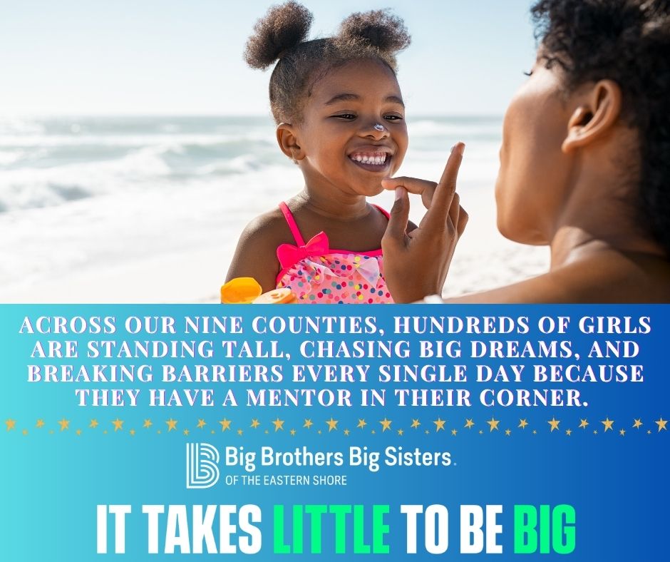 ESBIGS's tweet photo. Hundreds of girls are standing tall and chasing big dreams across our 9 counties! 🌊✨

How has your mentor helped you break barriers? 👇

Parents &amp; Mentors: Pass this along to remind a young girl of her inner strength today! 💙

#GirlEmpowerment #BBBS https://t.co/fWRYsF3hW4