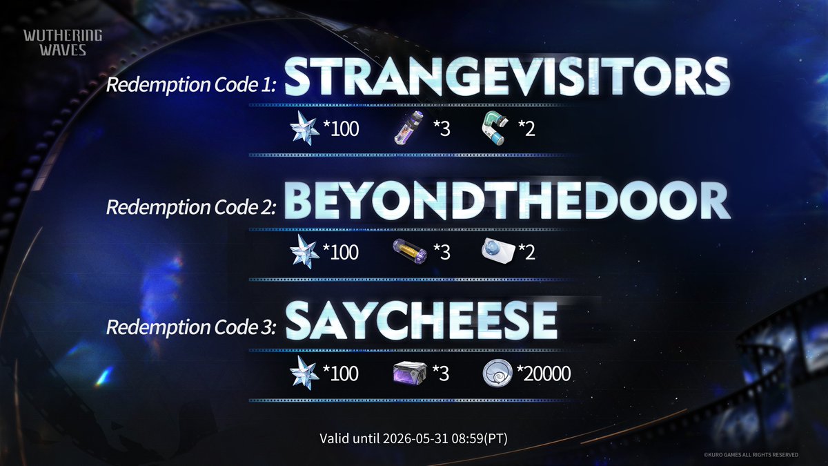 ikarot_streamer's tweet photo. Holas, comparto codigos del live v3.4 de #WutheringWaves para cobrar ingame lo antes posible antes de que expiren:

STRANGEVISITORS
BEYONDTHEDOOR
SAYCHEESE

#ikarot #vtuber #wuwa https://t.co/VeMDm3HULX