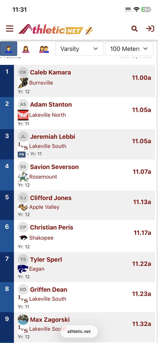 lebbi_jeremiah's tweet photo. After great track season here are my race times/ can’t wait for football @PrepRedzoneMN @Coach_DanFields @vegamick @OJW_Scouting https://t.co/stlKwHE8rj