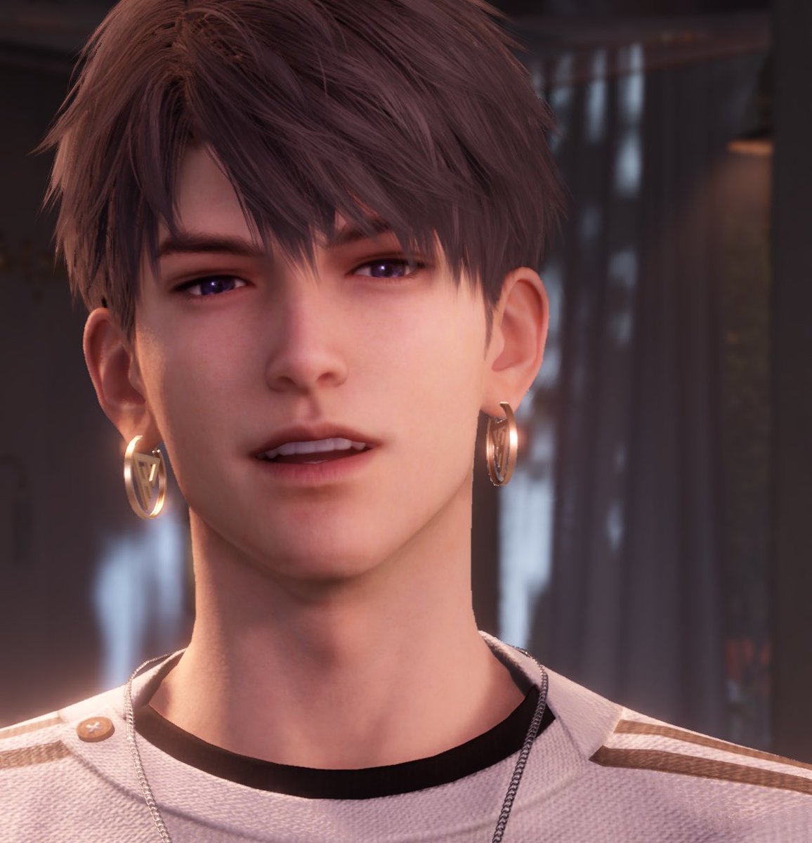 antodoroki's tweet photo. boi i didn’t even know i had these earrings until he wore them…. WHY ARE THEY SO HUMONGOUS…. they are literally bigger than his nose… https://t.co/6hGgLNllgG