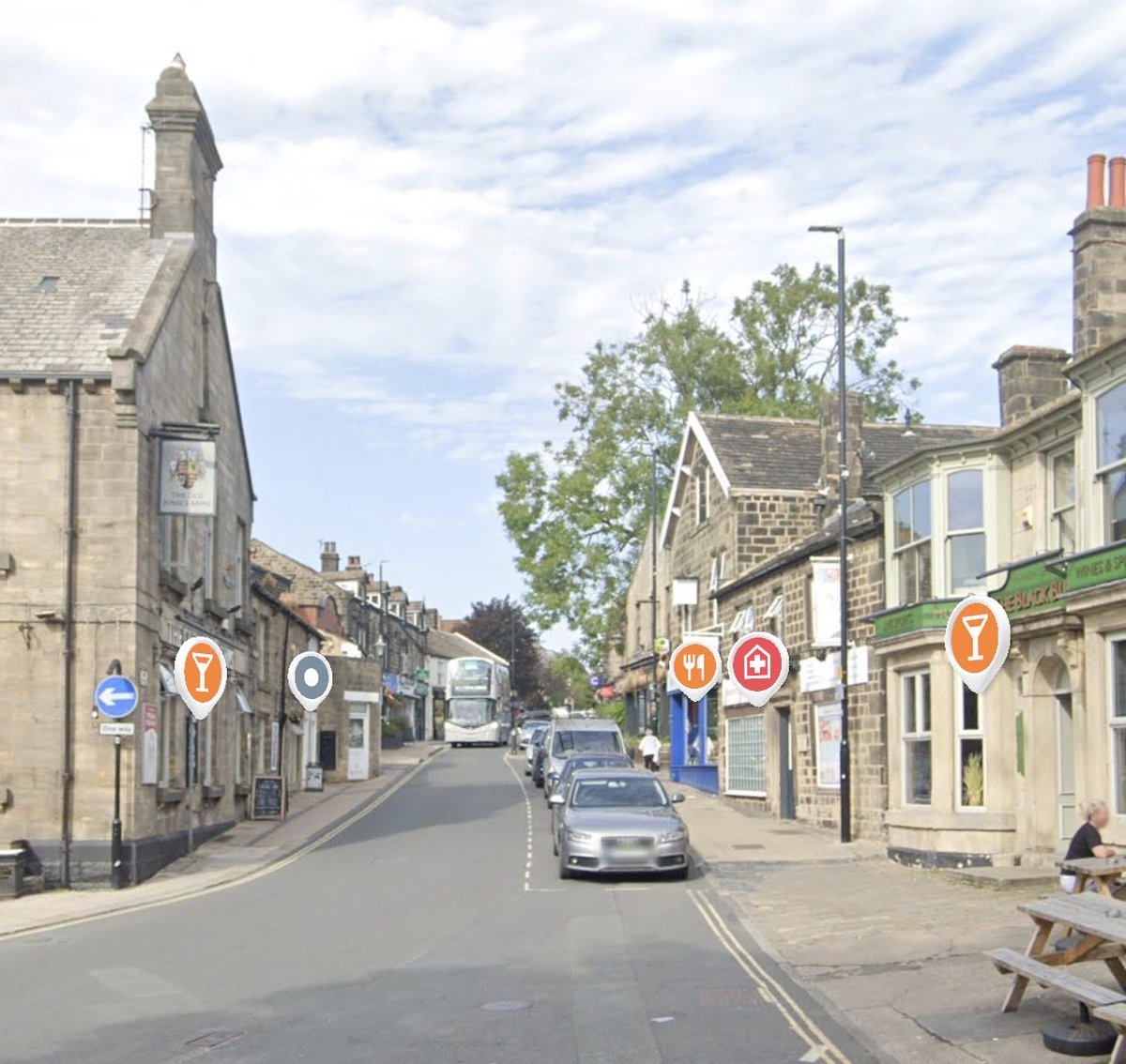 velodrome100's tweet photo. @VinnieSull1van @BygoneBritain @Britains___Pubs Here  it is now. Town St looking much the same (see 20 seconds into your video). Horsforth is thriving. Good shops, pubs &amp; restaurants. A very desirable and sought-after suburb. Better than it used to be, in many ways. Guess that doesn’t fit your fake nostalgia message though. https://t.co/PMh6s2ifxk