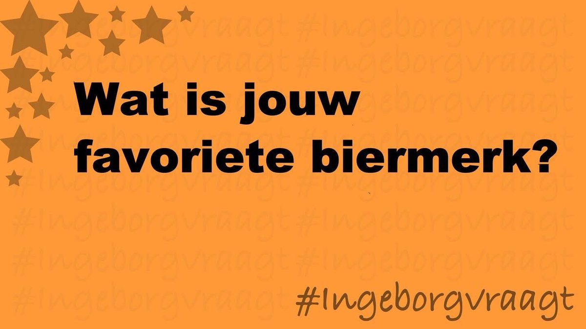 Ingeborgvraagt's tweet photo. Wat is jouw favoriete biermerk? #IngeborgVraagt https://t.co/z6ZBsuLAkU