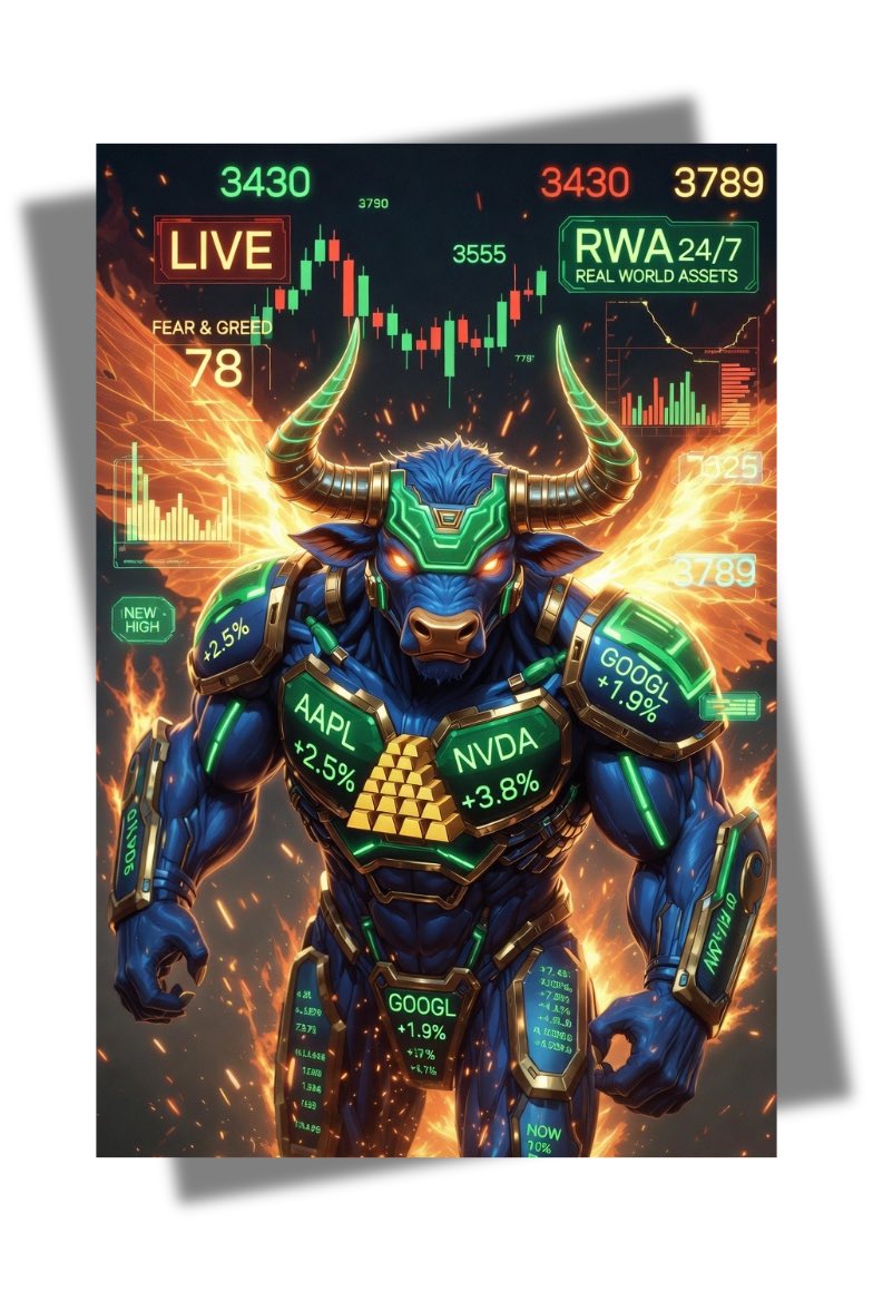 senatejr's tweet photo. Meet SENATOR - The Official Mascot of Canborsa!

The Eternal Sentinel of Perps and RWA’s.

Bull horns charged with green candles, phoenix fire for every red day recovery, armored in tokenized gold and stocks.

Never logs off.
Always watching the charts.

24/7 leverage warrior on Canton Network.

This is for the degens trading Apple, Gold, BTC perps while the world sleeps.

No KYC.
Non-custodial.
Pure on-chain energy.

Who's riding with Senator?

@Canborsa_DEX 

#Canborsa #RWAPerps #CantonNetwork
